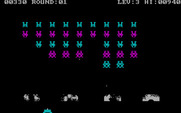 Space Strike for IBM PC/Compatibles - The invaders slowly get closer...