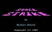 Space Strike for IBM PC/Compatibles - Title screen.