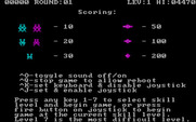 Space Strike for IBM PC/Compatibles - The main menu.