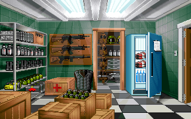 Twilight: 2000 IBM PC/Compatibles Screenshot: The supply room.