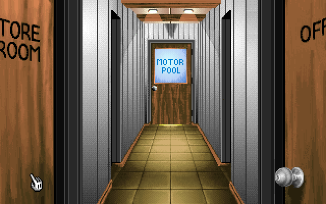 Twilight: 2000 IBM PC/Compatibles Screenshot: The hallway leading to other rooms...