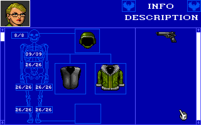 Twilight: 2000 IBM PC/Compatibles Screenshot: Inventory screen.