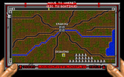 Twilight: 2000 for IBM PC/Compatibles - The map screen.