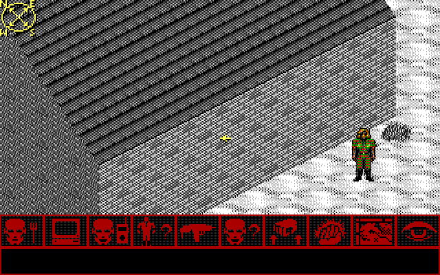 Twilight: 2000 IBM PC/Compatibles Screenshot: Outside a building...
