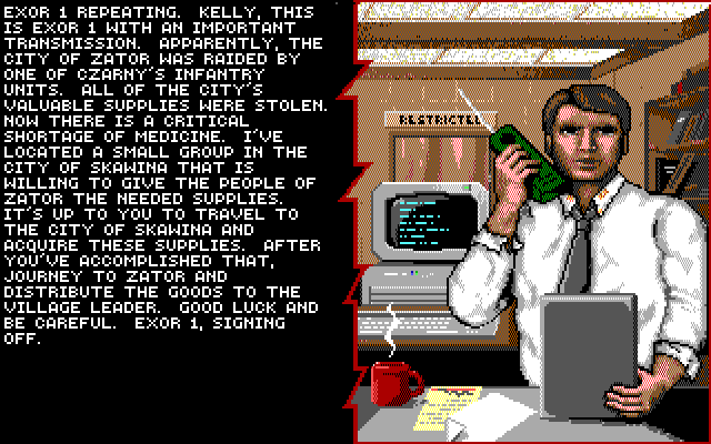 Twilight: 2000 IBM PC/Compatibles Screenshot: Your next mission...
