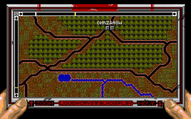Twilight: 2000 IBM PC/Compatibles Screenshot: The map screen.