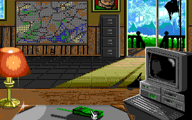 Twilight: 2000 IBM PC/Compatibles Screenshot: The office screen.