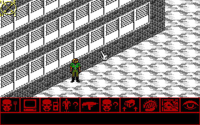 Twilight: 2000 IBM PC/Compatibles Screenshot: Outside the hospital...