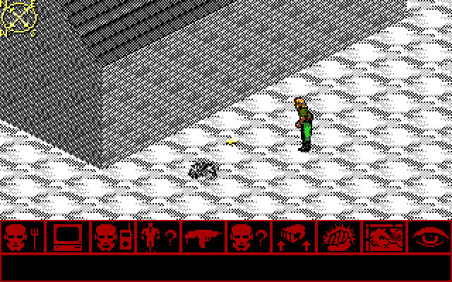 Twilight: 2000 IBM PC/Compatibles Screenshot: Outside a building...