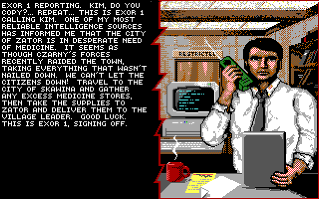 Twilight: 2000 IBM PC/Compatibles Screenshot: Here's your next mission.