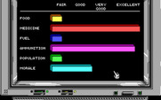 Twilight: 2000 for IBM PC/Compatibles - The computer shows supply levels.