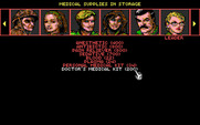 Twilight: 2000 for IBM PC/Compatibles - Viewing medical supplies in storage.