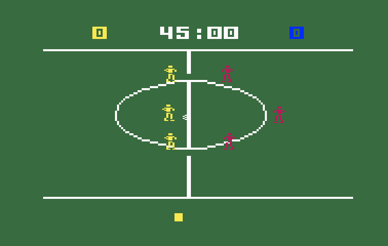 NASL Soccer Intellivision Screenshot: Game start.