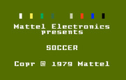 NASL Soccer for Intellivision - Title screen.