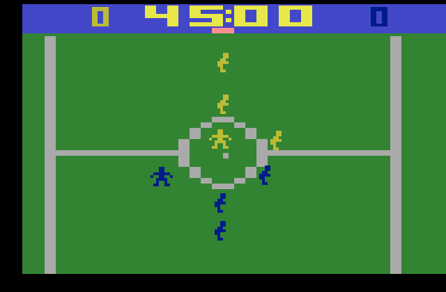 NASL Soccer Atari 2600 Screenshot: Starting screen.