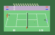 Tennis for Intellivision - Attempting to return a serve...