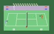 Tennis for Intellivision - Blue player is ahead by one...