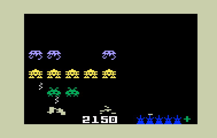 Space Armada Intellivision Screenshot: Lost a life...