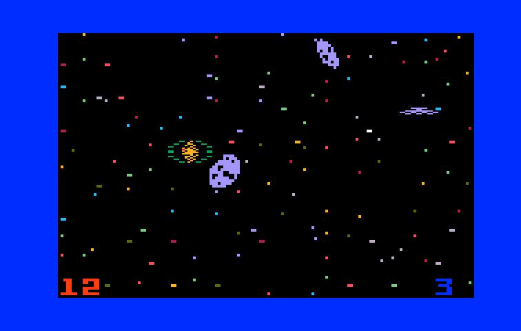 Space Battle Intellivision Screenshot: Fire! ...and I missed.