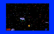 Space Battle for Intellivision - Targeting an enemy saucer...