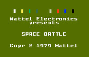 Space Battle for Intellivision - Title screen.