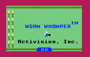 Worm Whomper for Intellivision - The bottom of the title screen alternates between the Activision logo and the copyright date.