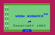 Worm Whomper for Intellivision - Title screen.