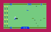 Worm Whomper for Intellivision - Game start; here come some pesky critters!