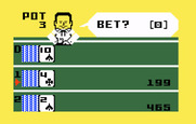 Las Vegas Poker & Blackjack for Intellivision - Beginning a game of 5 card stud.