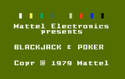 Las Vegas Poker & Blackjack for Intellivision - Title screen.