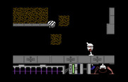 Spiderbot for Commodore 64 - Navigating the maze-like terrain...