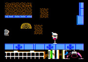 Spiderbot for Apple II - Fired the net, but missed...