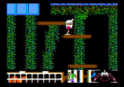 Spiderbot for Apple II - Some screens have a lot of platforms to jump on...