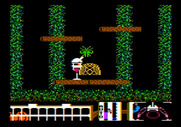 Spiderbot for Apple II - Attempted to catch a giant moth, but missed...
