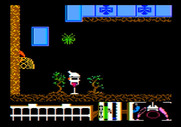 Spiderbot for Apple II - Sometimes creatures hide in the walls...