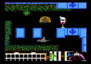Spiderbot for Apple II - Attempting to capture a creature, let's see if my timing is right...
