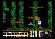 Spiderbot for Apple II - Don't get hit by the critters, it drains energy...
