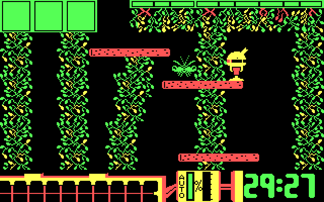 Spiderbot IBM PC/Compatibles Screenshot: Exploring one of the many screens.
