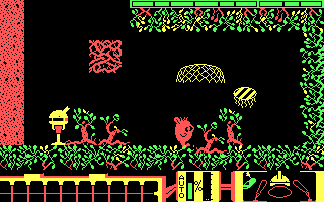 Spiderbot IBM PC/Compatibles Screenshot: A dead end, but there's some creatures here...