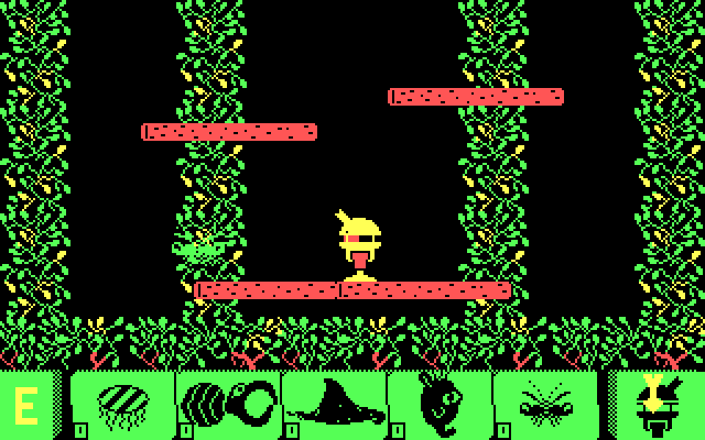 Spiderbot IBM PC/Compatibles Screenshot: At the bottom of a pit; how to get out of here?