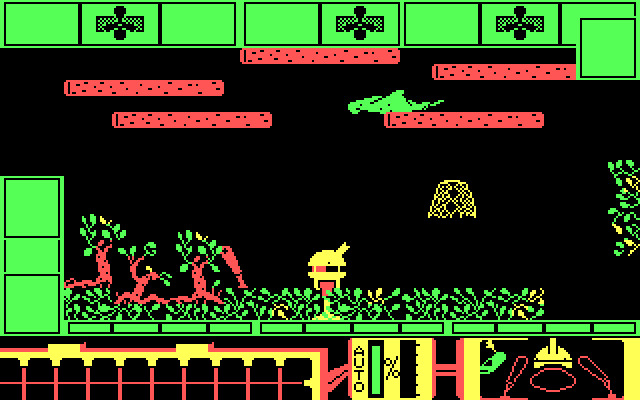 Spiderbot IBM PC/Compatibles Screenshot: Oops, this looks like a dead end.