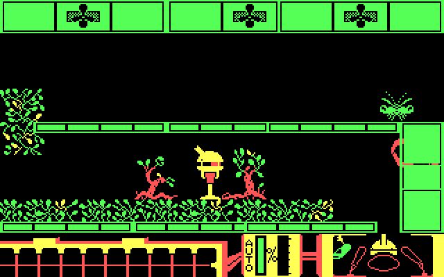 Spiderbot IBM PC/Compatibles Screenshot: The game starts here.