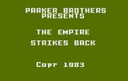 Star Wars: The Empire Strikes Back for Intellivision - Title screen.