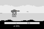 Star Wars: The Empire Strikes Back for Atari 2600 - Walkers turn lighter in color as they take damage.