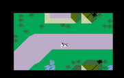 Auto Racing for Intellivision - Racing on a straight part of the track...