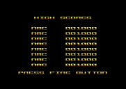 Jail Break for Commodore 64 - Starting screen showing the default high scores.