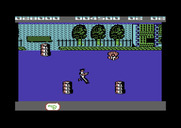 Jail Break for Commodore 64 - Those barrells get in your way.
