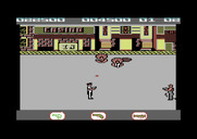 Jail Break for Commodore 64 - Watch out for the prisoners hiding below manhole covers.