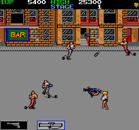 Jail Break Arcade Screenshot: I'm hit!