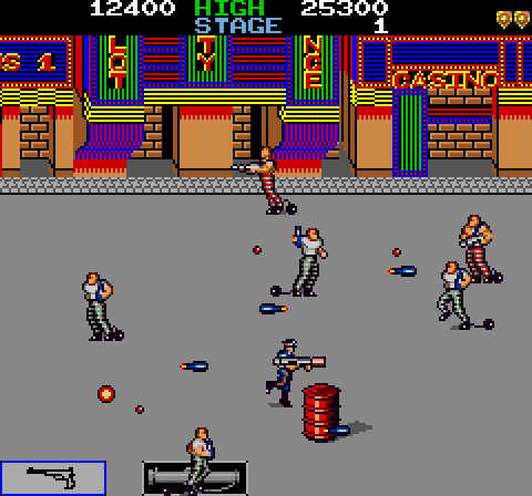 Jail Break Arcade Screenshot: It's mayhem! Prisoners are escaping...